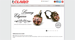 Desktop Screenshot of claro-schmuck.de